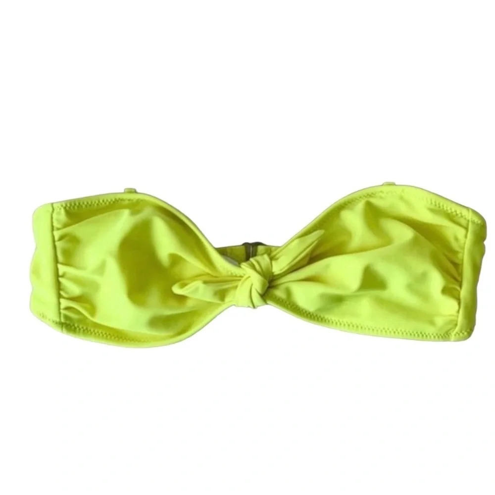 Urban Planet LA Express Bikini Top Swim tube Neon Yellow Bandeau Strapless
